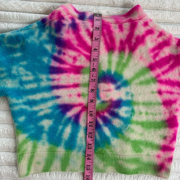 The Elder Statesman Pink and Green Knit - Picture 2 of 6